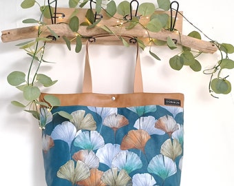 Sac cabas plage imperméable Feuilles de Gingko - Modèle unique