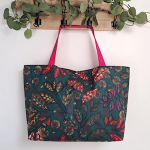 Wasserdichte Strandtasche mit Blattmuster