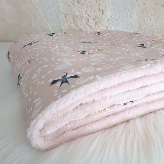 Couverture Bébé Personnalisée Prénom - Ma Première Petite Couverture Couverture Extra Douce Rose, Hi