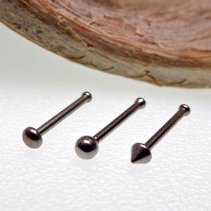 20g (0.8mm) 3 Set Surgical Steel Pin Nose Stud Rings