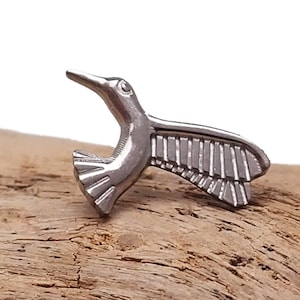 Colibrí Threadless Push Fit Titanium Flatback Piercing 18g, 16g, 14g, hélice, pinner, piercing de perno de labret plano