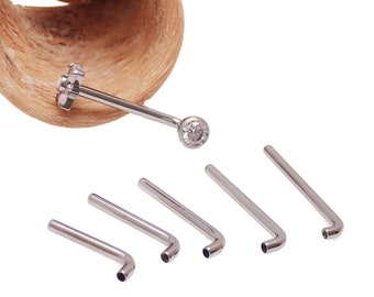 14 g Implant de piercing en titane Christina intimae J Bar, filetage intérieur, bijoux de qualité professionnelle, capuchon vertical, 12 mm à 20 mm