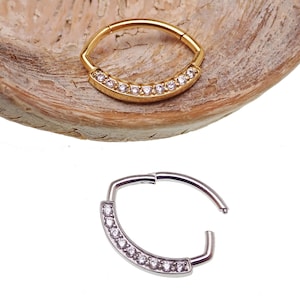 oval clicker 16g 8mm daith jewelry