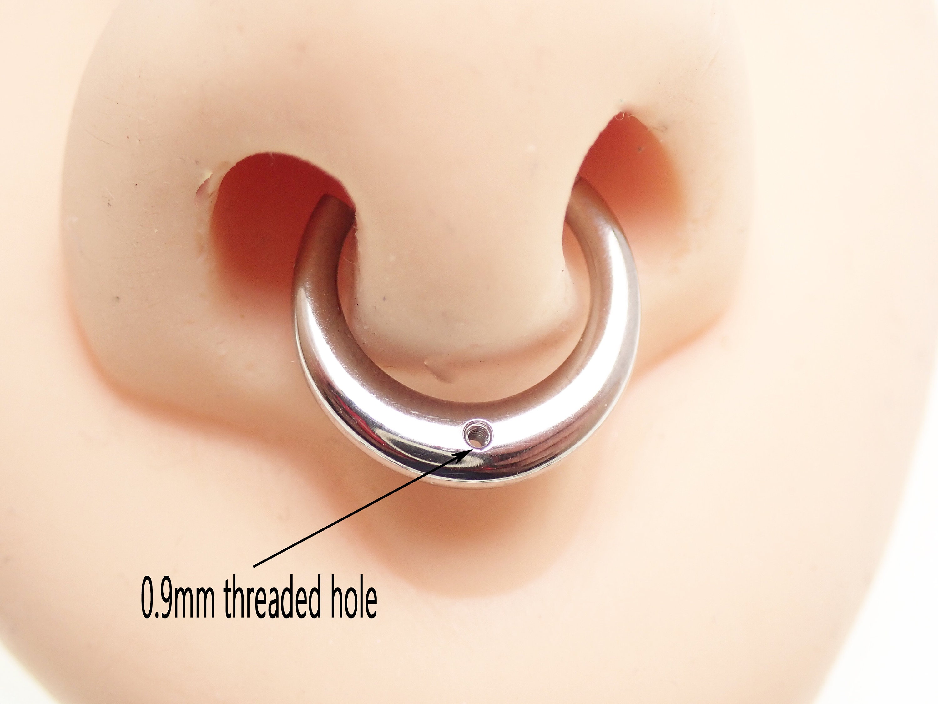 14G /16G Implant Titanium Hinged Seamless Clicker With 0.9mm/16g