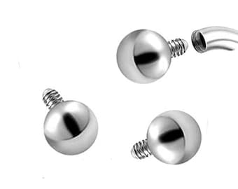 14g / 16g Loose Top Titanium Ball - Ball Only