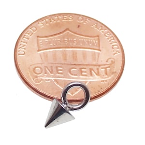 Titanium cone spike 5mm Charm - Charm Only! - implant titanium dangle piercing attachments