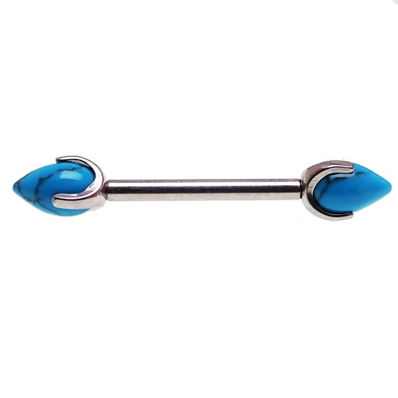 Turquoise nipple bars discount