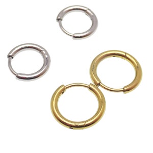 Implant  Titanium  Earring Hoops  · Earrings 20g , 8mm or 10mm hoops Sold in Pairs, gold, silver, Blurple
