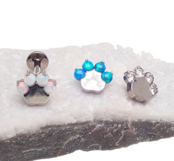 Paw print piercing jewelry sales