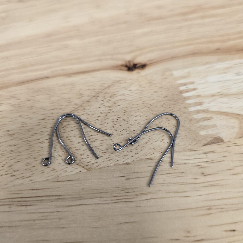 Pair of Earring Hooks Implant Grade Titanium 20g Hooks Make Your Own Hypoallergenic Earrings Etsy