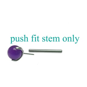 titanium push fit thread-less stem bar only 16g,14g,12g sold in singles