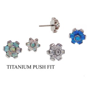 Titanium threadless push fit Flower tops ( top only )