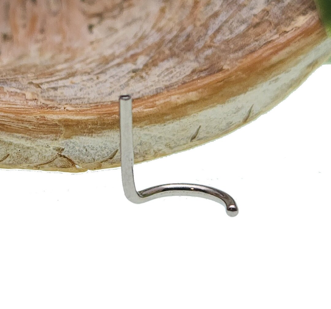 20g Titanium Push Fit Threadless Nose Curl Piercing BACK ONLY - Etsy