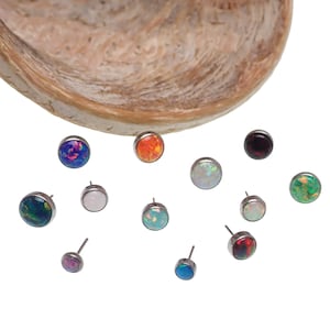 top only titanium  threadless push fit tops ,opals loose replacement top only 3mm, 4mm,5mm opal size