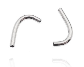 Implant J-Curve, filetage interne, barre en titane courbe, 16 g, 14 g