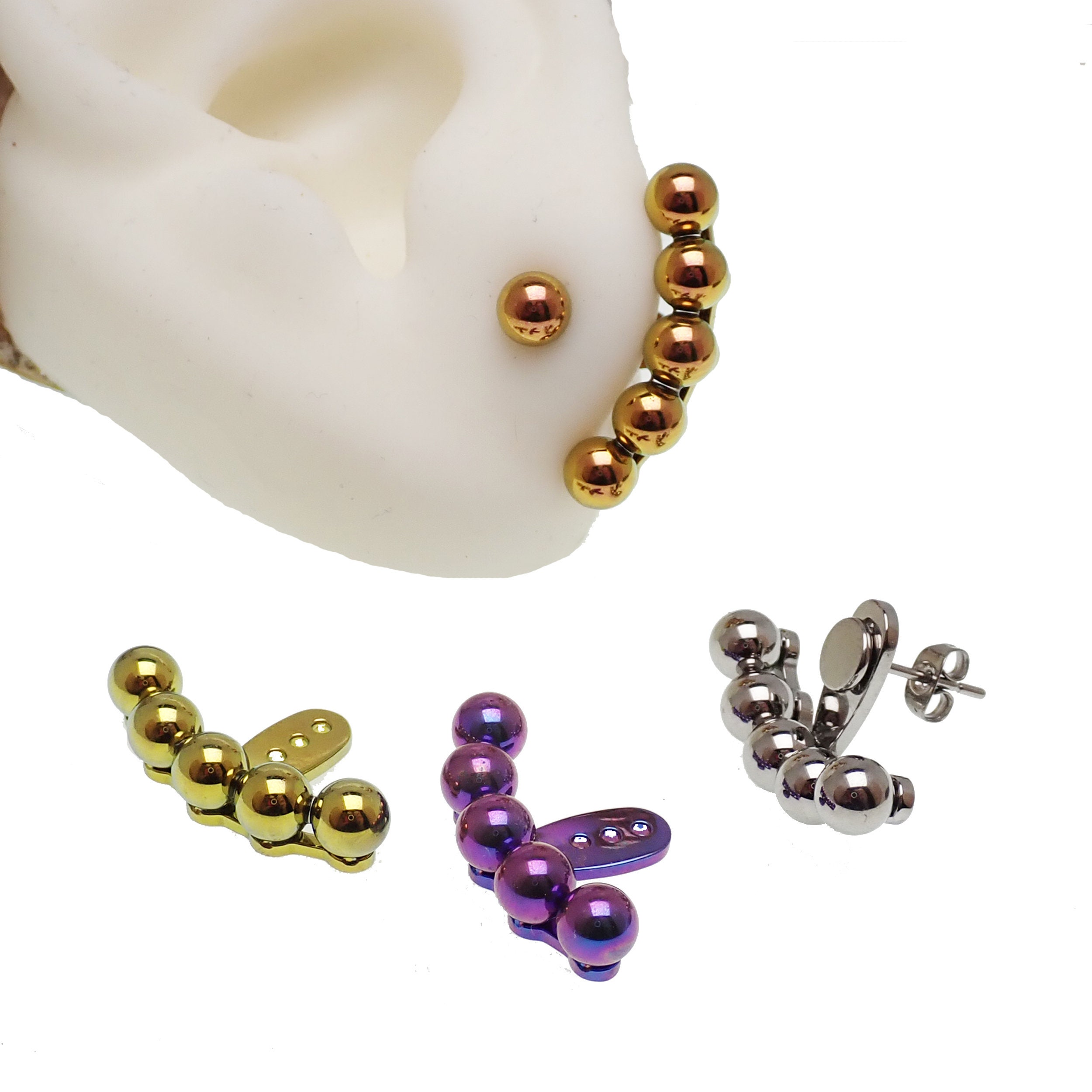 Titanium Ear Jacket - Etsy