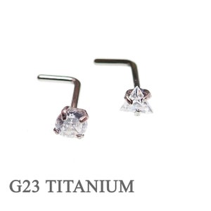 2 set Implant titanium Nose Jewelry set 20g