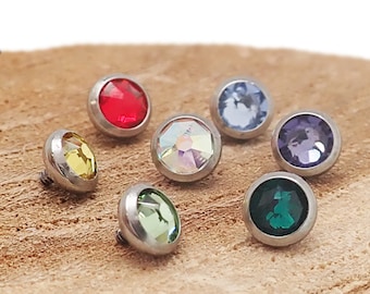 Titane de qualité implant, 16 g, pièce de rechange filetée interne de 4 mm, en vrac, Tops CZ