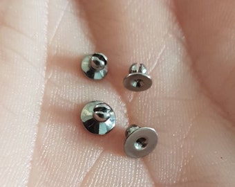 Implant grade titanium earring backs, loose replacement backs sold in pairs