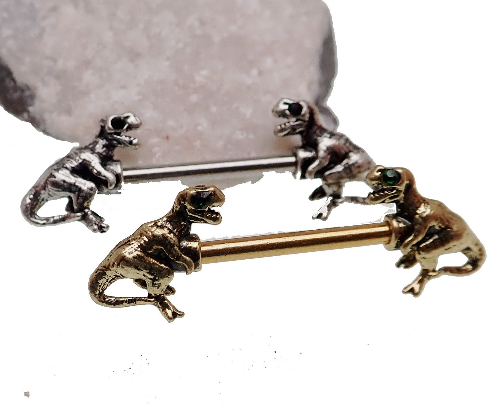 Dinosaur nipple jewelry outlet
