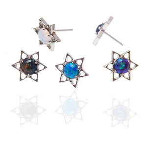 Nur das Oberteil fadenlose Titanpuschel-Oberteile, Opalsterndesign, loses Ersatzoberteil nur keine Rückseite
