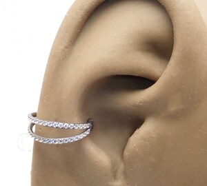 Lot De Boucles D'oreilles En Acier Inoxydable 316L - 4 Flat Back, 3 Créoles, Ear Jackets - Pour Piercing Helix, Tragus, Conch