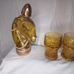 Rare musical vintage carousel whiskey decanter *How Dry I Am&quot;