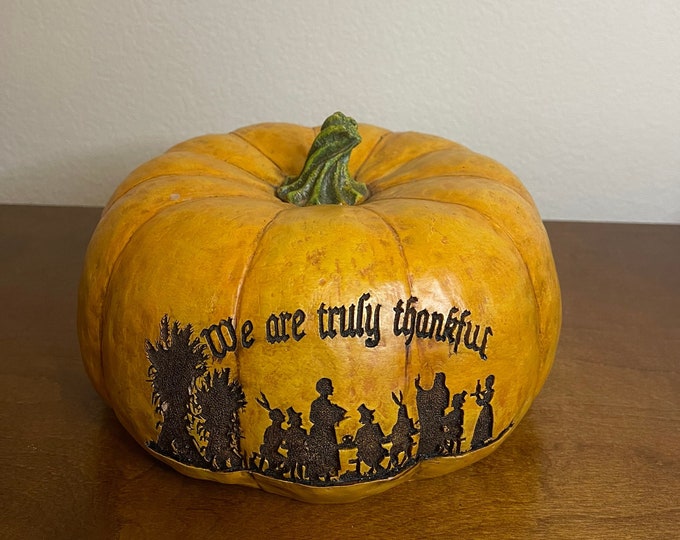 Fall Pumpkin Centerpiece Thankful Thanksgiving Home Decor