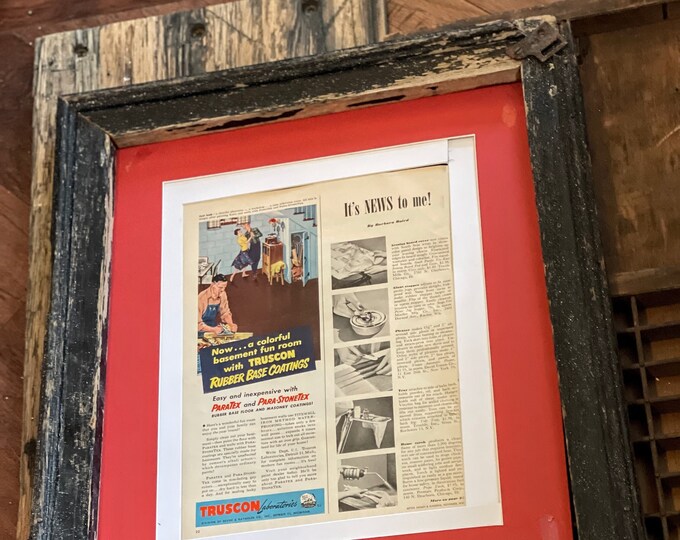 Vintage 1950 Truscon Laboratories Advertisement; Magazine Ad; 1950s Original Wall Decor; Vintage Ad