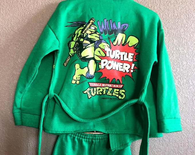 RARE 1990 Teenage Mutant Ninja Turtles Green Karate Gi Donatello