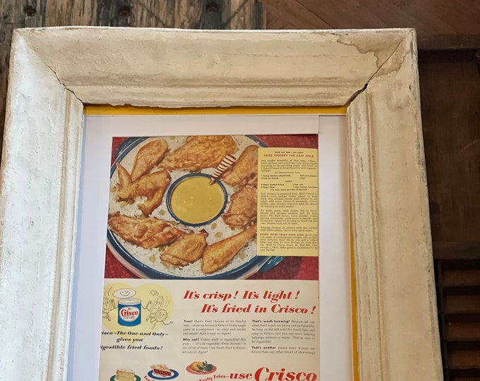 Vintage 1950 Crisco Advertisement; Magazine Ad; 1950s Original Wall Decor; Vintage Ad