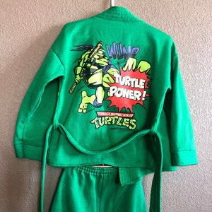 RARE 1990 Teenage Mutant Ninja Turtles Green Karate Gi Donatello