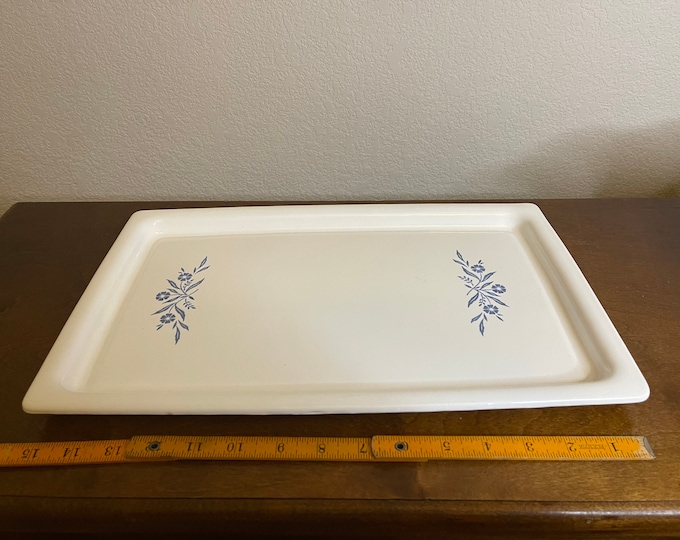 Corningware Platter P-35-B Blue Cornflower