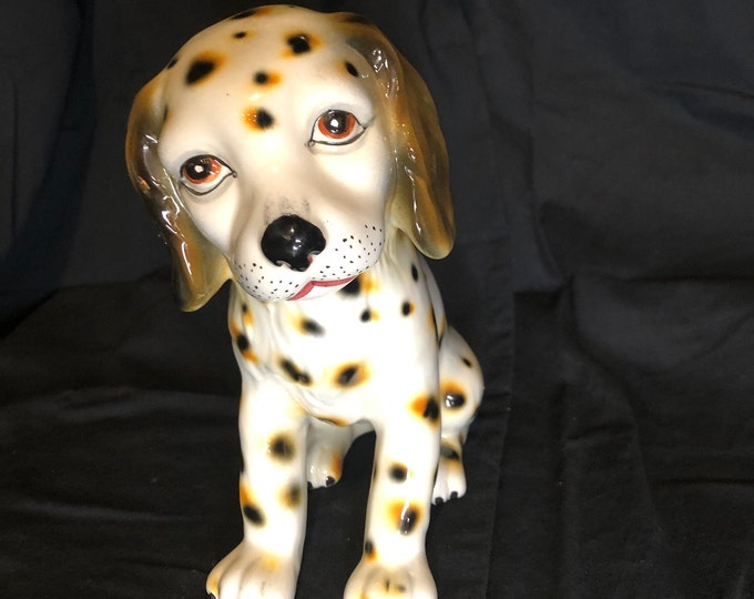 Vintage Italian pottery Dalmation dog Aldo Londi Bitossi Mid Century