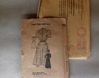 EXTREMELY RARE Dress Antique Dress Pattern Circa Oct 1 1932- Feb 25 1949
