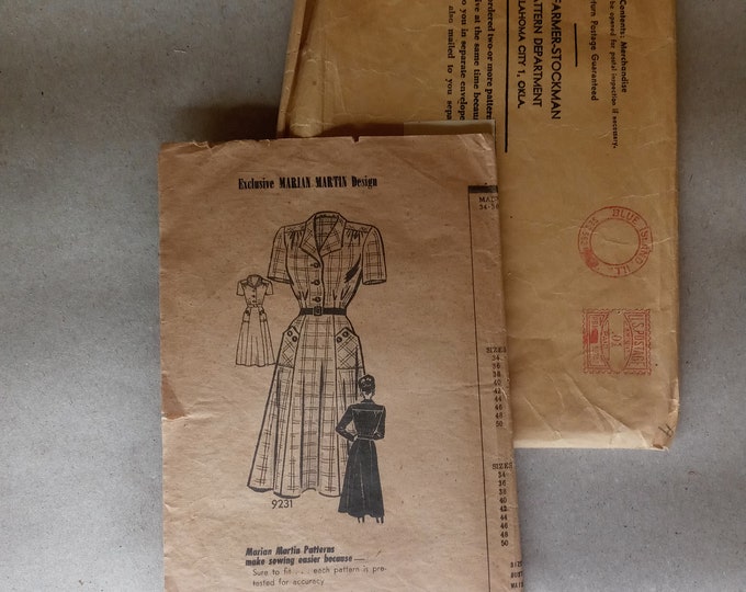 EXTREMELY RARE Dress Antique Dress Pattern Circa Oct 1 1932- Feb 25 1949
