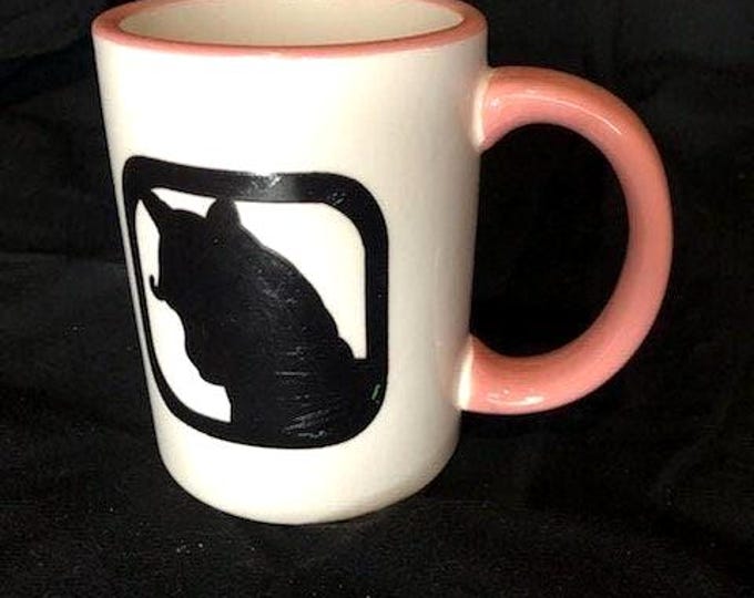 Vintage unicorn silhouette coffee mug