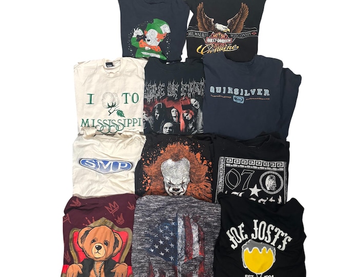 Vintage Estate Sale T Shirts 80s and 90s Choice of One Most are Single Stitch Quicksilver, Harley, Long Beach, Cradle of Filth, Irish LOT 54