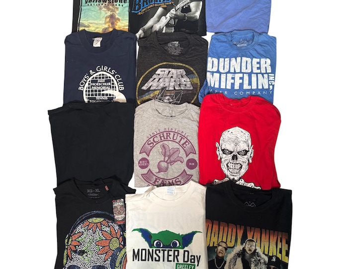 Vintage Estate Sale T Shirts Y2K 90s to 2000s Choice of One The Office, Star Wars, Daddy Yankee, Yellowstone, Country, LOT 45
