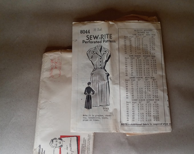 Metered Mail Order Pattern 8044 1950s