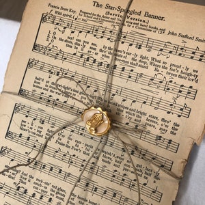 Partituras de himnos Páginas sueltas Vintage Antique, Lote mixto 25 o 50 páginas, Ephemera vintage, Ephemera musical; principios de 1900