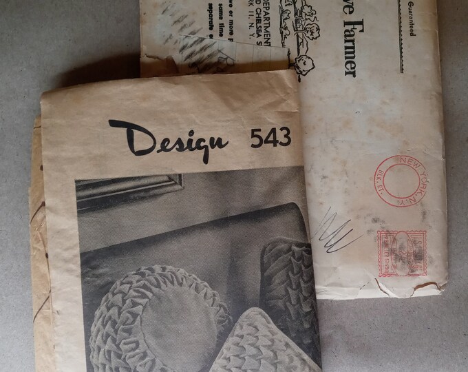 BLK RT Mail Order Pattern 543 Pillow