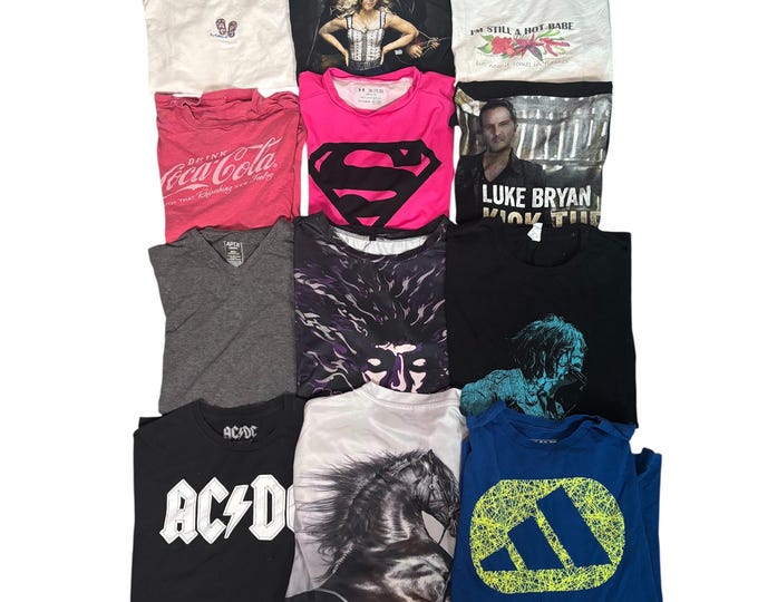 Vintage Estate Sale T Shirts Y2K 90s to 2000s Choice of One Adidas, Jimi Hendrix, Single Stitch, Hot Flashes, Hawaii Vacay, ac/dc, LOT 44
