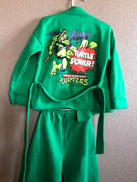 RARE 1990 Teenage Mutant Ninja Turtles Green Karate Gi Donatello