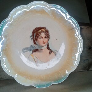 Limoges Queen of Prussia Plate RARE Extremely Old