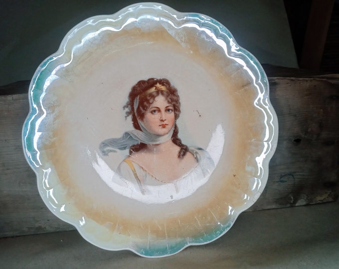 Limoges Queen of Prussia Plate RARE Extremely Old