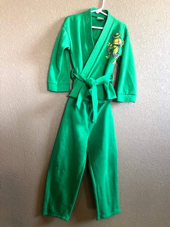 RARE 1990 Teenage Mutant Ninja Turtles Green Karate Gi Donatello