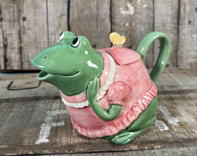 Vintage Otagiri Freda the Frog Teapot by Mary Ann Baker