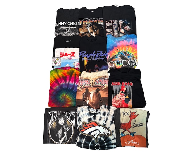 Vintage Estate Sale T Shirts Y2K 90s to 2000s Choice of One Gucci, Acid Bath, Prince, Stevie Nicks, Travis Scott, Prince, Jaws, LOT 41