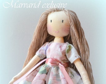 Rag doll Doll rag doll handmade Gift for girl Birthday gift   Doll bear Doll interior  Gift  for baby My first toy My first doll